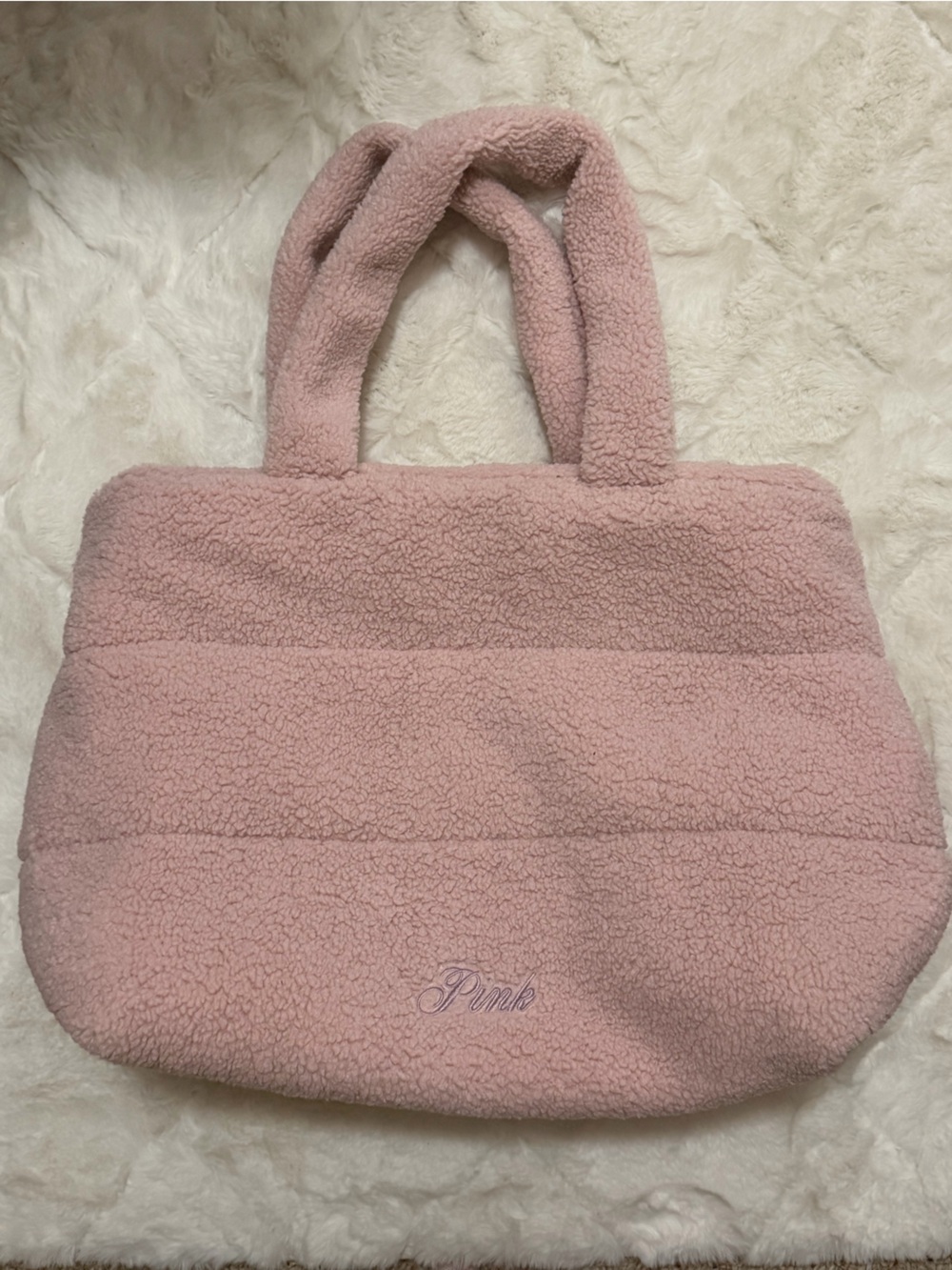 Victoria Secret PINK Sherpa Tote Bag